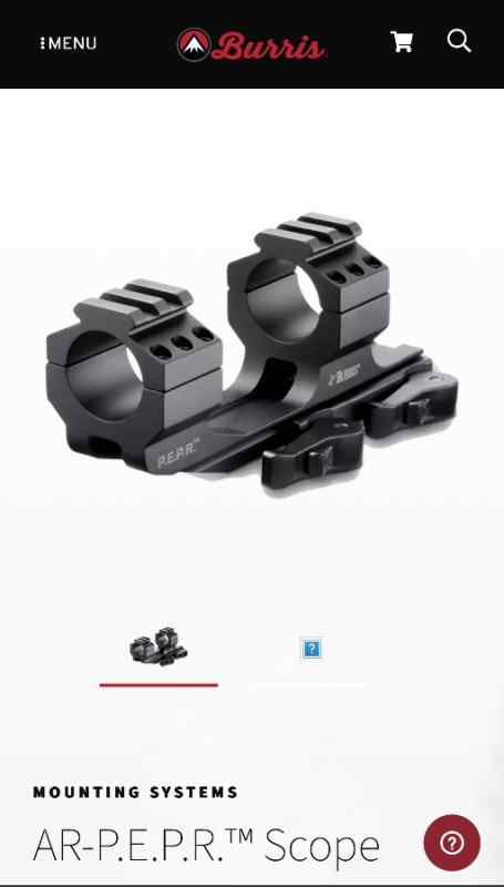 Burris Scope Mount Quick Detach