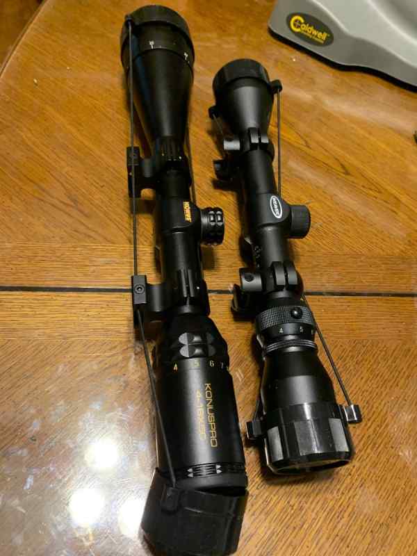 Konuspro 4x16x50 tactical and Weaver 3x9X40 new  