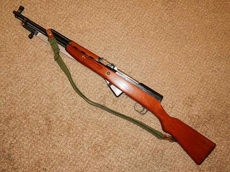 Chinese SKS rifle. Blade bayonet.