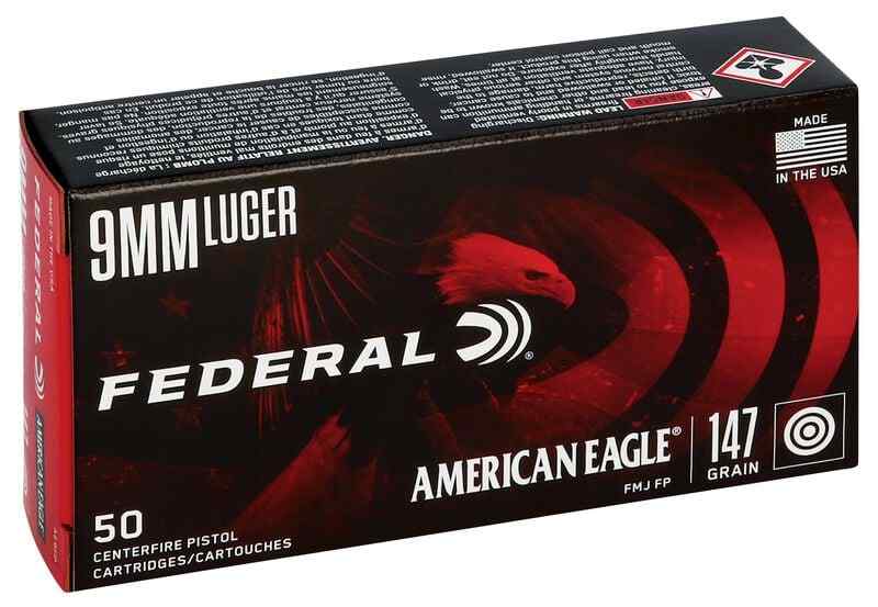 9mm 147gr Federal American Eagle