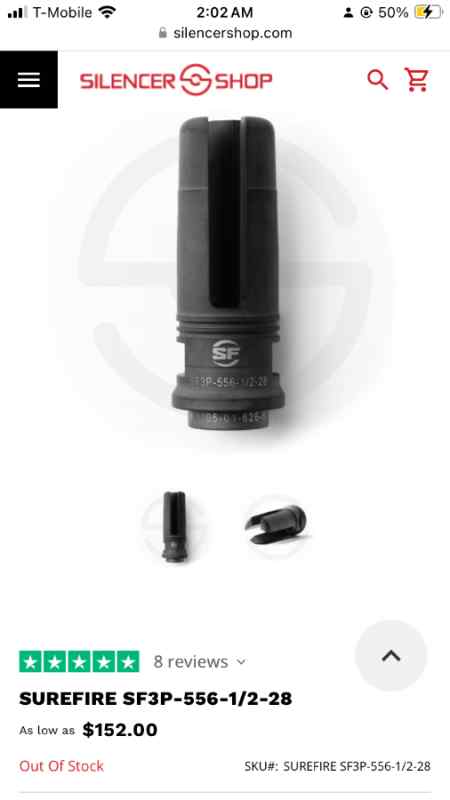 SUREFIRE SF3P-556-1/2-28