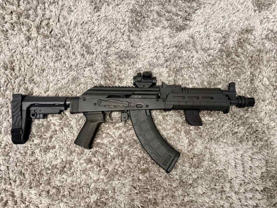 PSA AK47 AK-P GF3 SB3 with Jmac 360 and red dot AK