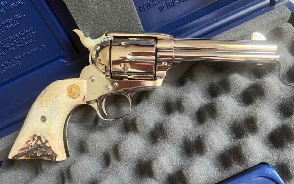 Colt single action, nickel