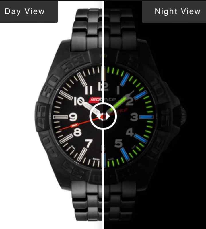 Isobrite TRITIUM Watch  -  Swiss Made Automatic wi