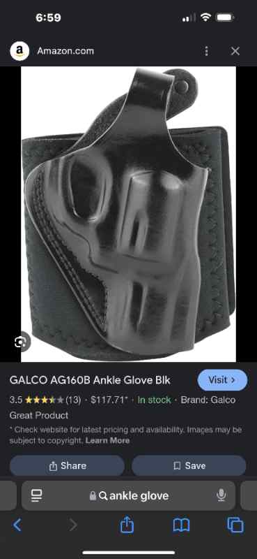 Looking for ankle glove glock 26 or j frame