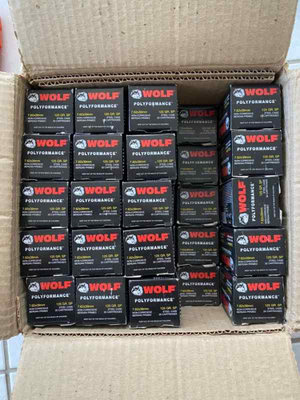 Wolf Soft Point 7.62x39 - 900 Rounds of 125gr SP