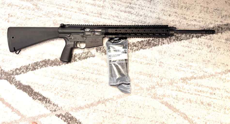 Like-new PSA SABRE AR-10 BILLET M110-ish 20&quot; 308 