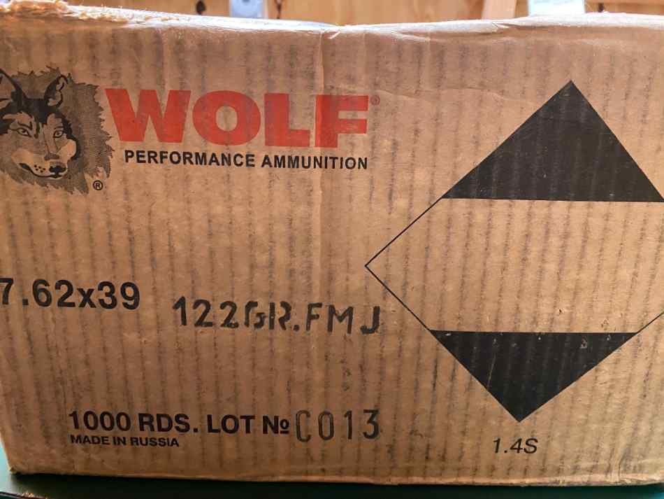 7.62x39 sealed cases WOLF