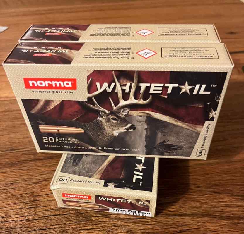 7mm-08 Norma 150 Whitetail ammo