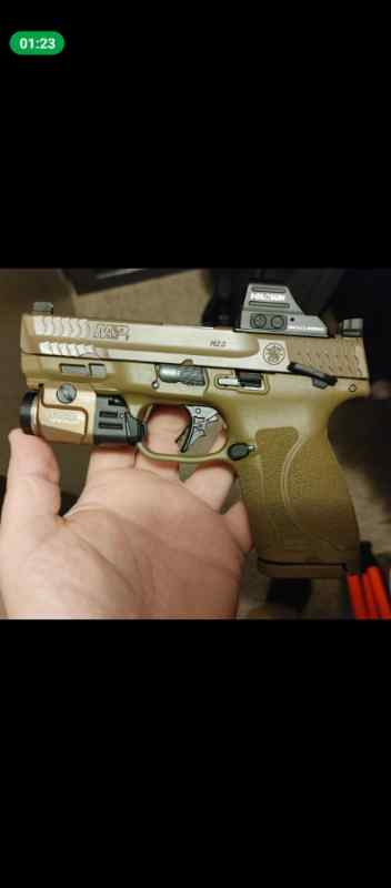 M&amp;P 2.0 compact 9mm optic ready FDE