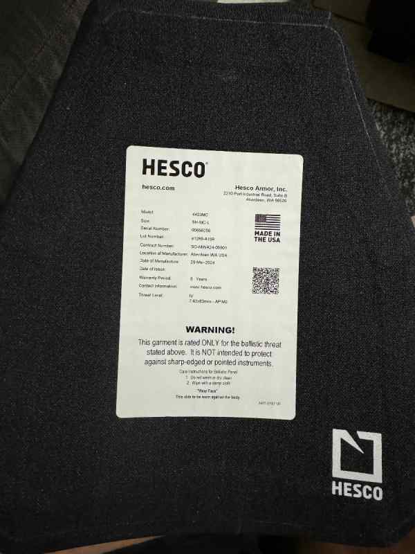 Hesco Level 4 plates