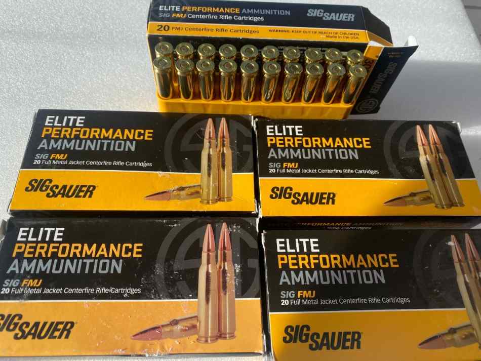 308 Sig Sauer FMJ Ammo