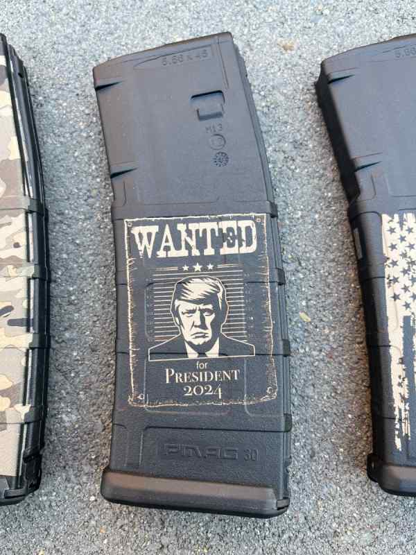 Laser Engraved 30 rnd PMAGS 223/556/300BO Gen 2