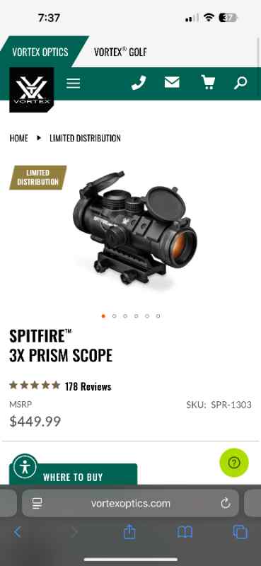 Vortex Spitfire 3x Prism