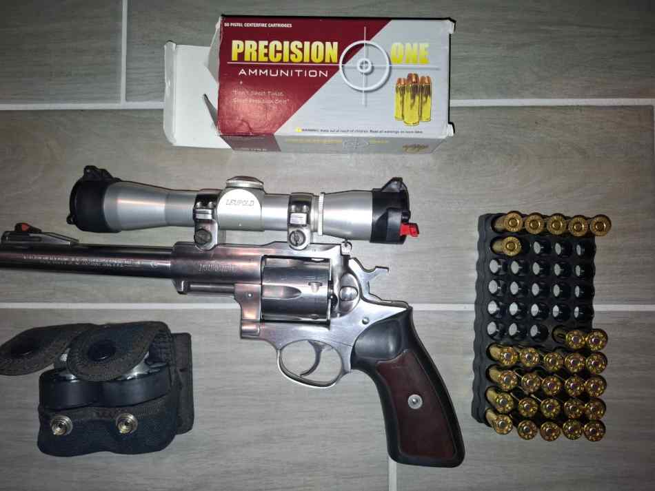 1989 RUGER SUPER REDHAWK .44 MAGNUM w/ Leupold