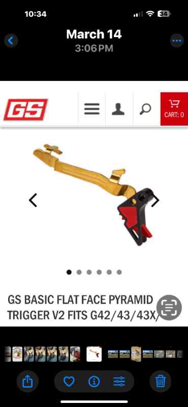 Glockstore PYRAMID TRIGGER for Glock 43 43X 48
