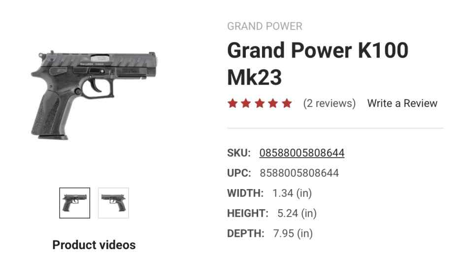 Wanted to buy a Grand Power 9mm