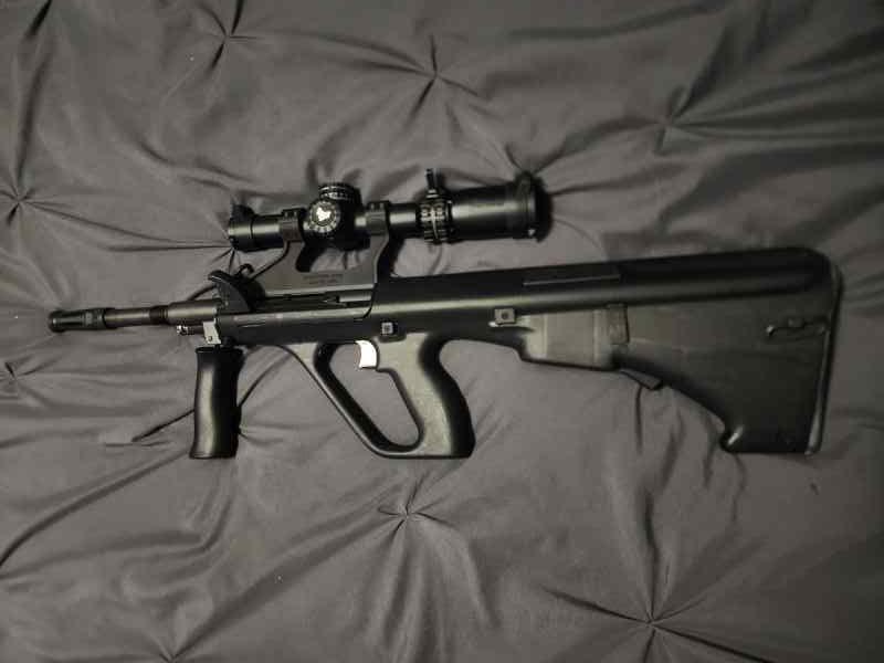 Steyr Aug A3 M1 Blk Extended Rail  Steyr Aug Talon