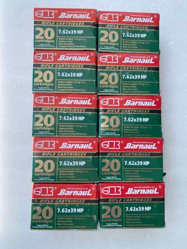 7.62x39 Hollow Point - Barnaul Ammo