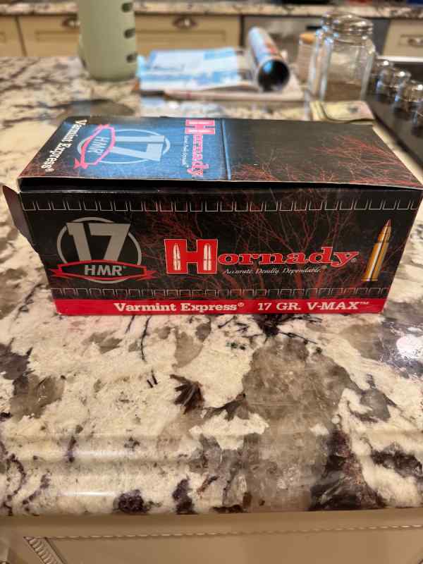 17 HMR 500 rounds Hornady 