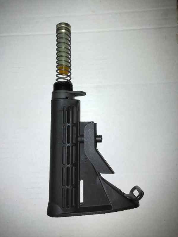 Adjustable AR 15 stock w buffer tube/spring/weight