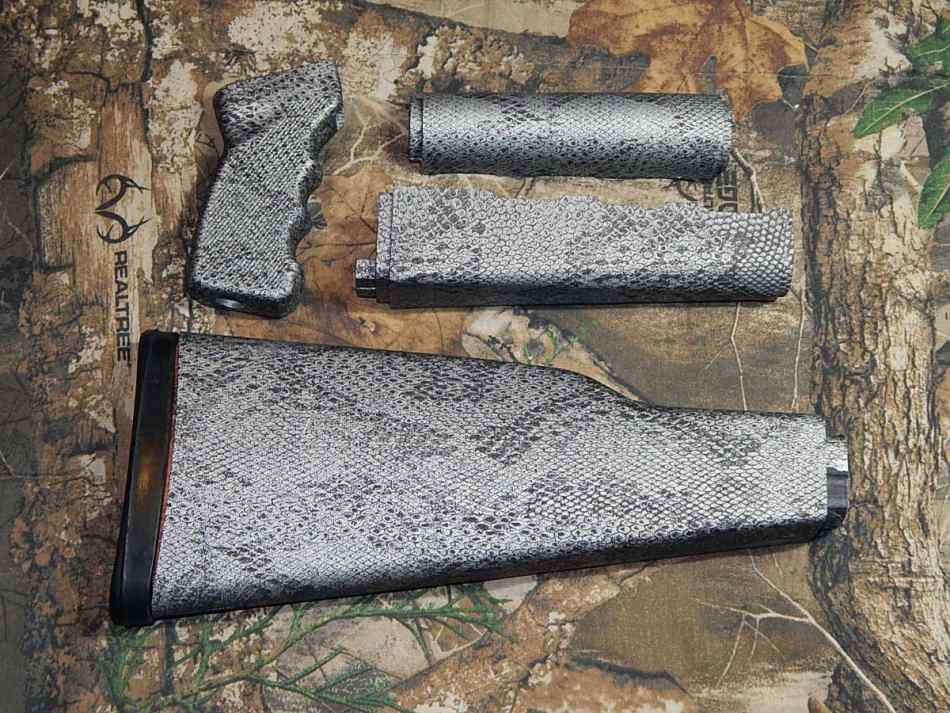 Snake Skin furniture set for Yugo M70 AK-47. 