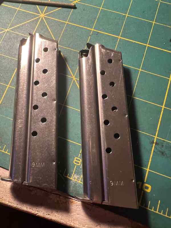 9 mm magazines for a 1911