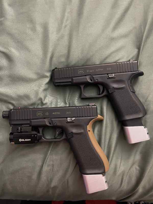 Glock 45 and Glock 19 FT and FS