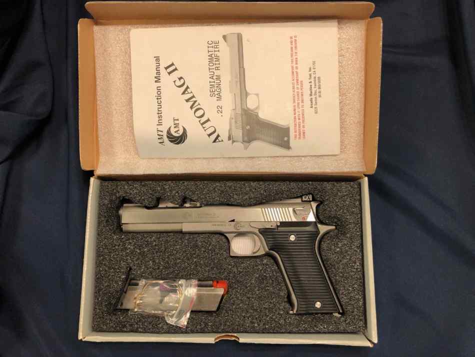 AMT Automag II Stainless 22 Magnum LNIB - RARE 