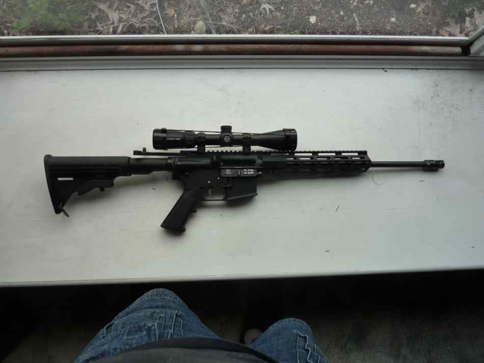 Ar15, 5.56  LW Carbine new w/Scope 16&quot;