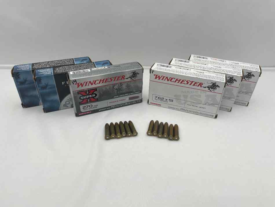 Ammo Bundle: 7.62x51 / .270Win / 357Mag 