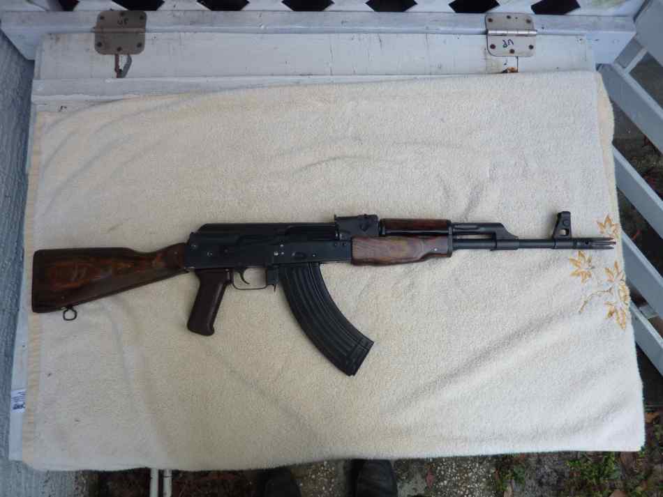 AK47, 7.62x39, HBL, Laminated wood new mag.