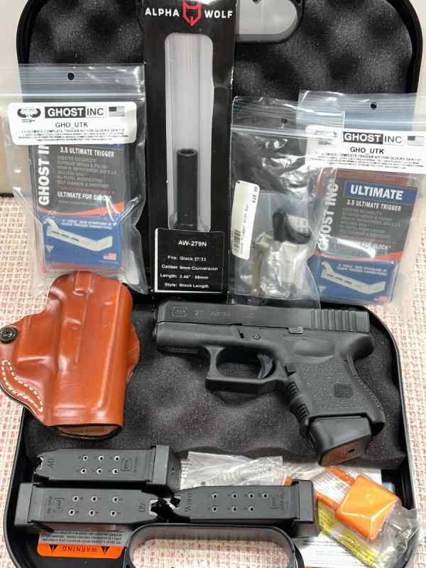 Glock 27 Gen 3 W/Glock 26 9mm Conversion Parts