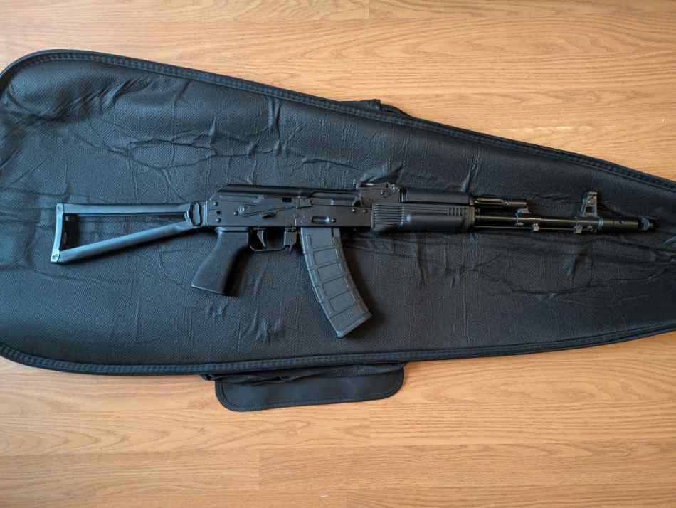 Matching Bulgarian AK 74 side folder 1200$