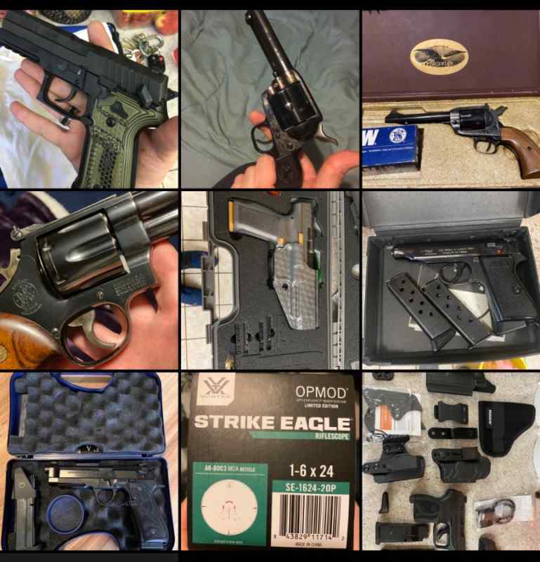 Colt, s&amp;w, ruger, beretta, Arex, Walther &amp; more