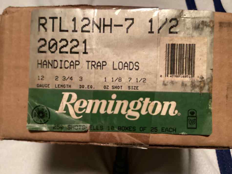 Remington 12 gauge shot shells-250 shells 