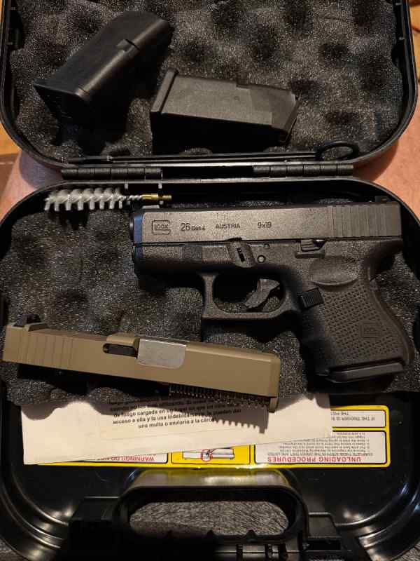 Glock 26 with extra MOS cut slide 