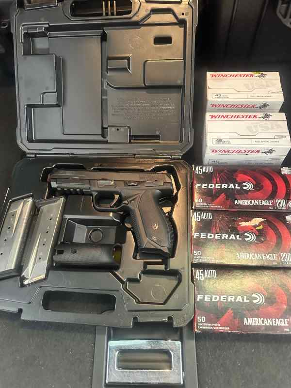 Ruger American pistol 45 with Ammo