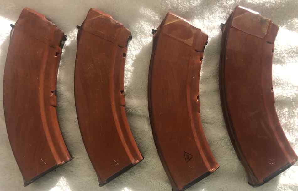 4 Russian TULA BAKELITE 7.62x39 AK47 Magazines 