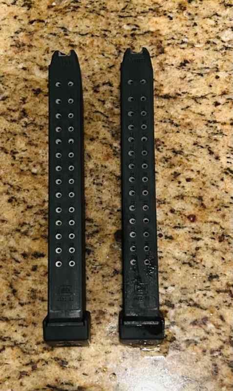 Glock magazines - 33 round. Two avail.Never used. 