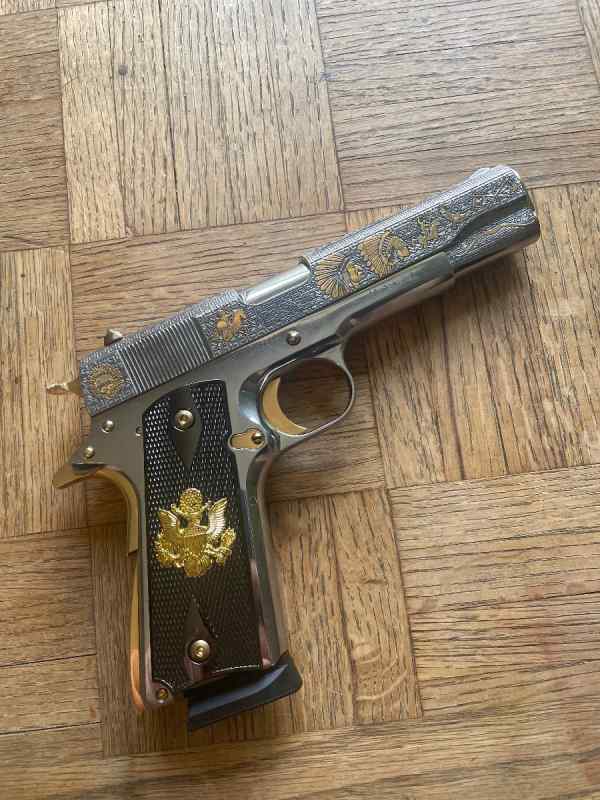 Charles Daly Gold Engraved 1911 45 ACP