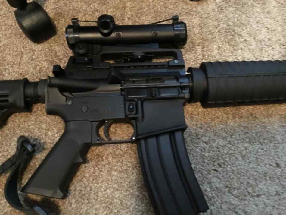 UNFIRED AR15 556 WITH RETRO SCOPE 