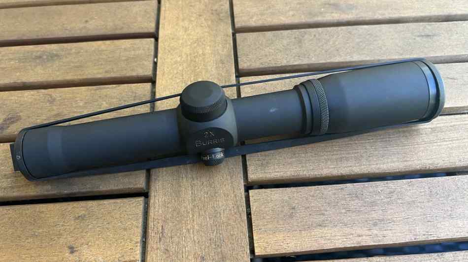 Burris 2X handgun scope with Posi-Lock