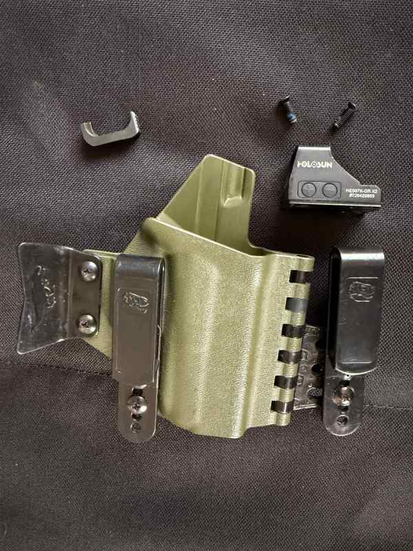 Glock 43x/48 Shield mag catch, TrexArms Holster