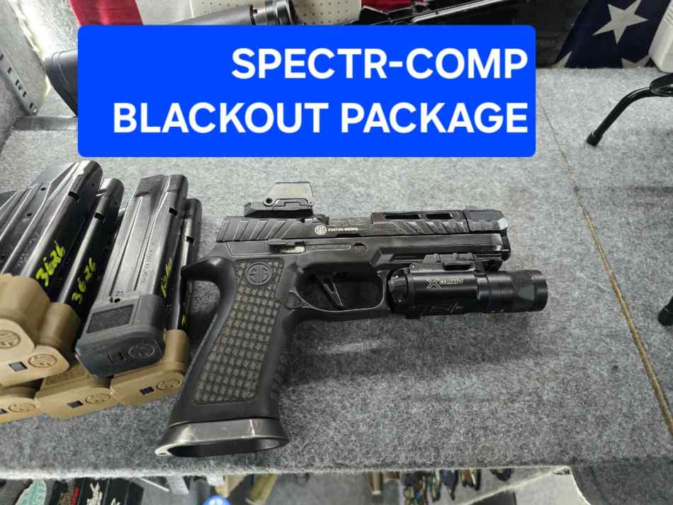 Sig p320 spectr comp black out package