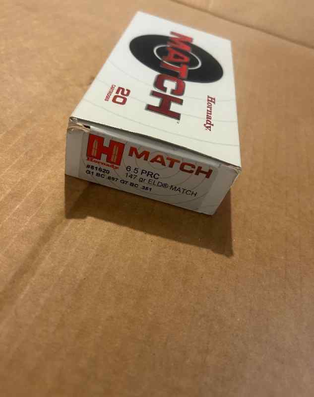 Hornady Match 6.5 PRC Ammo 147 Grain 