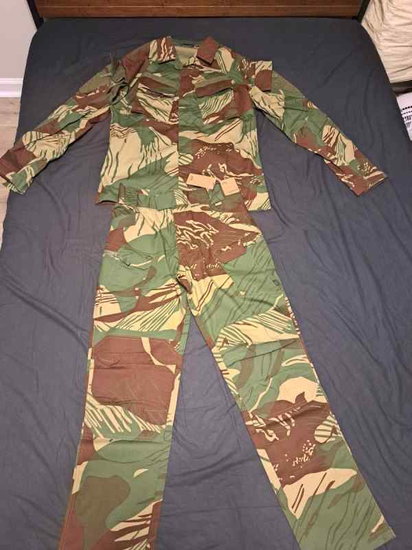 Rhodesian brushstroke &amp; Pencott wildwood uniforms 