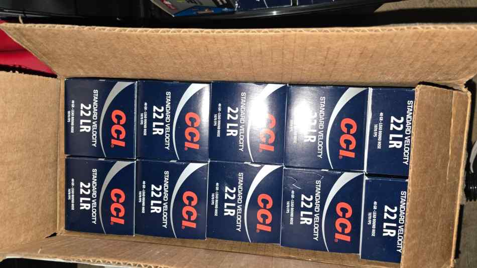 ,CCI 22 9mm and 45acp ammo