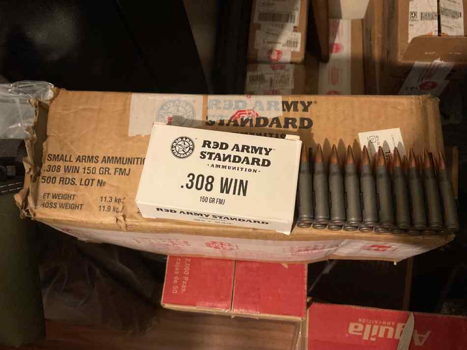 .308 Win Red Army 150gr FMJ