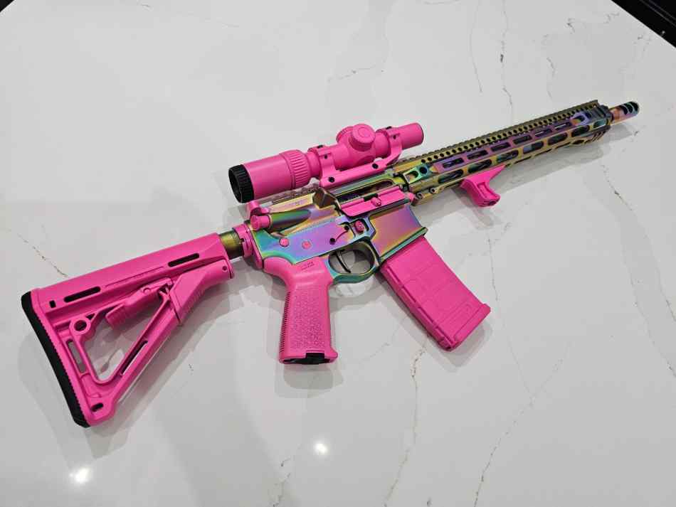 AR15 Pink PVD coated